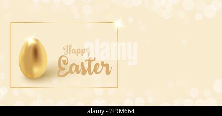 Easter greeting card. Background with spring flowers and tree branches in light pastel turquoise color. Festive design for greeting cards. Stock Vector