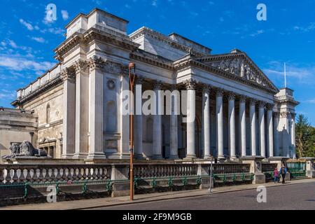 Fitzwilliam Museum Cambridge. The Fitzwilliam Museum is the art and antiquities museum of the University of Cambridge, founded in 1816. Stock Photo
