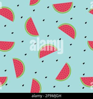 Cute fruity seamless pattern Vector illustration Stock Vector