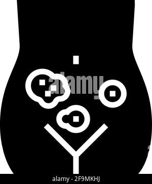 autoimmune skin disease clinic glyph icon vector illustration Stock ...