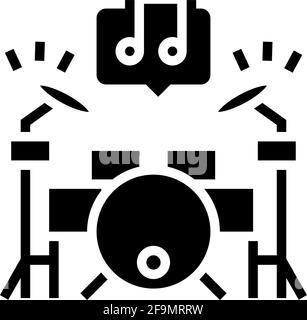 play musical instrument mens leisure line icon vector illustration ...