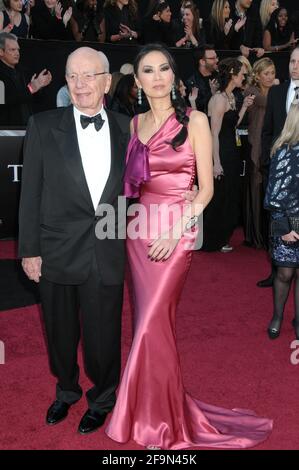 Rupert Murdoch and wife Wendi Deng at 83rd Annual Academy Awards held at the Kodak Theatre on February 27, 2011 in Los Angeles, Ca Stock Photo