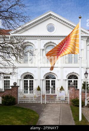 Maharishi Peace Palace building, Vedic architecture, Rendlesham, Suffolk, England, UK Stock Photo