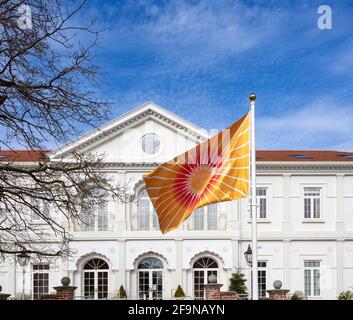 Maharishi Peace Palace building, Vedic architecture, Rendlesham, Suffolk, England, UK Stock Photo