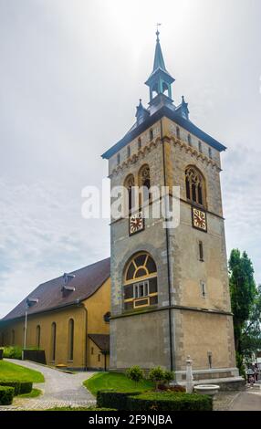 Saint Martin church in the swiss town Arbon Stock Photo