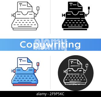 Typewriter icon Stock Vector