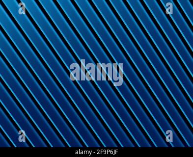 The abstract blue metal pattern background. 3D illustration. Stock Photo
