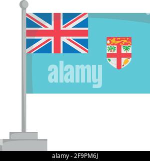 National flag of Fiji Vector Illustration Stock Vector