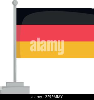 National flag of Germany Vector Illustration Stock Vector