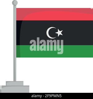 National flag of Libya Vector Illustration Stock Vector