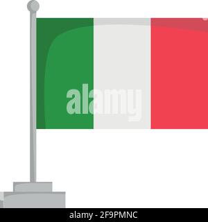 National flag of Italy Vector Illustration Stock Vector