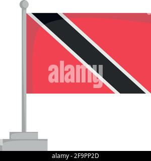 National flag of Trinidad and Tobago Vector Illustration Stock Vector