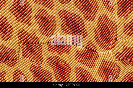 Abstract modern snake skin seamless pattern. Animals trendy background. Brown decorative vector stock illustration for print, card, postcard, fabric Stock Vector