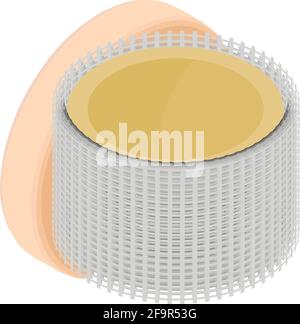 Repair material icon. Isometric illustration of repair material vector icon for web Stock Vector