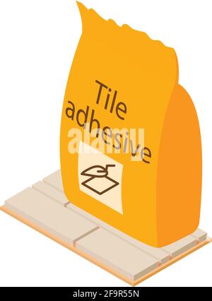 Laying tile icon. Isometric illustration of laying tile vector icon for web Stock Vector