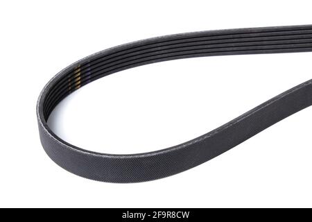 Car generator belt isolated on white background Stock Photo