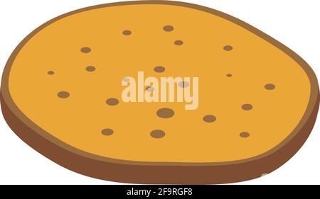 Pita bread cooked icon. Isometric of Pita bread cooked vector icon for web design isolated on white background Stock Vector