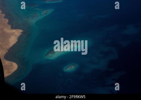view from above island .egypt Stock Photo