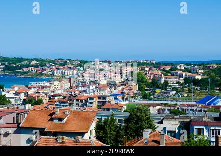 aerial view of bulgarian coastal town sozopol Stock Photo