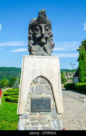 Sculpture of the Vlad III, Prince of Wallachia (1431-1476/77), also known as Vlad Dracula. Stock Photo