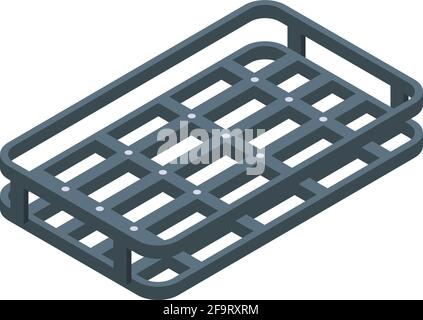 Car roof steel frame icon. Isometric of Car roof steel frame vector icon for web design isolated on white background Stock Vector