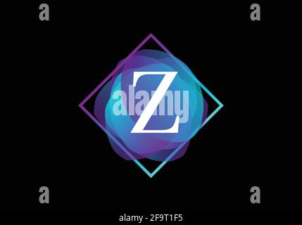 Letter Z Logo design Abstract liquid shape vector template. Stock Vector