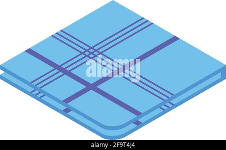 Soft handkerchief icon. Isometric of Soft handkerchief vector icon for web design isolated on white background Stock Vector