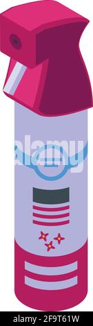 Spray aroma air freshener icon. Isometric of Spray aroma air freshener vector icon for web design isolated on white background Stock Vector