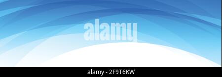 Abstract blue lines on white background - Vector illustration Stock Vector