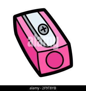 Illustration of sharpener. School education icon for industry and business. Stock Vector