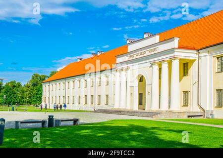 The Lithuania National Museum under the Gediminas hill in Vilnius,Lithuania Stock Photo