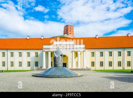 The Lithuania National Museum under the Gediminas hill in Vilnius,Lithuania Stock Photo