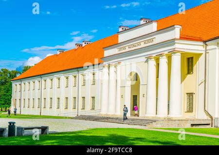 The Lithuania National Museum under the Gediminas hill in Vilnius,Lithuania Stock Photo