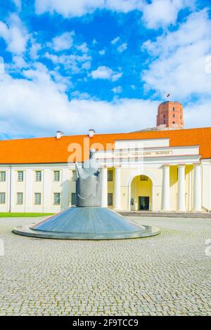 The Lithuania National Museum under the Gediminas hill in Vilnius,Lithuania Stock Photo