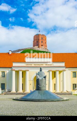 The Lithuania National Museum under the Gediminas hill in Vilnius,Lithuania Stock Photo