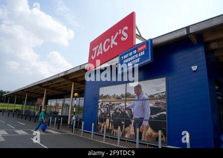 A branch of Jack's (part of Tesco] in Chatteris Cambridgeshire 2021 Stock Photo