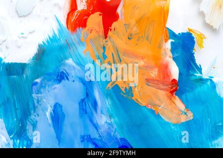 Acrylic stained surface as background Stock Photo