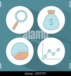 four business designs Stock Vector