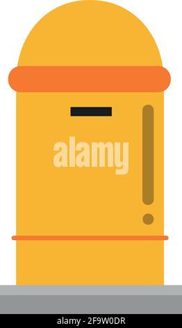 Cute cartoon vector illustration of a mailbox Stock Vector