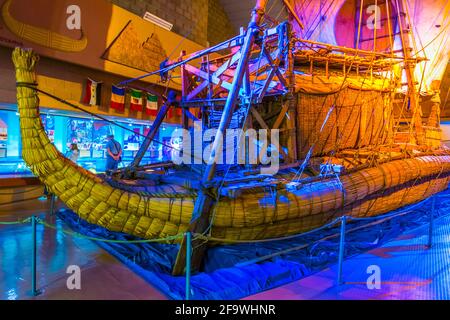 OSLO, NORWAY, AUGUST 24, 2016: Interior of the Kon Tiki museum in Oslo, Norway Stock Photo