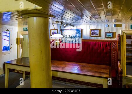 OSLO, NORWAY, AUGUST 24, 2016: Interior of the Fram museum in Oslo, Norway Stock Photo