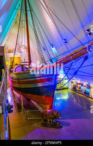 OSLO, NORWAY, AUGUST 24, 2016: Interior of the Fram museum in Oslo, Norway Stock Photo