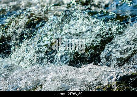 small cascade on the river gusen in upper austria Stock Photo