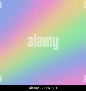 Colorful 2D illustration background - soft colors fading into each other and creating rainbow Stock Photo