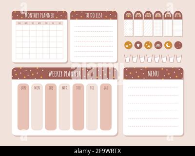 Boho Aesthetic Planner, Daily Planner