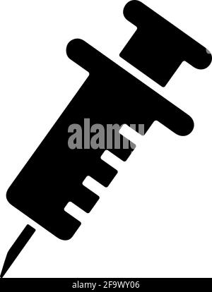 Injection, vaccine ( coronavirus ) vector icon illustration Stock Vector