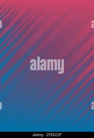 Trendy geometric blue and red background vector Stock Vector