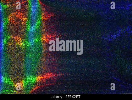 Abstract colorful dark holographic background. Futuristic blurred texture. Stock Photo