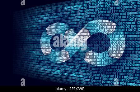 Devops software development operations infinity symbol. Programmer administration system life cycle quality. Coding building testing release Stock Vector