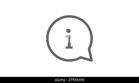 Info Icon. Vector isolated illustration. Information icon or sign Stock Vector